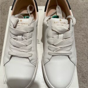Kate Spade Classic White Leather Sneakers